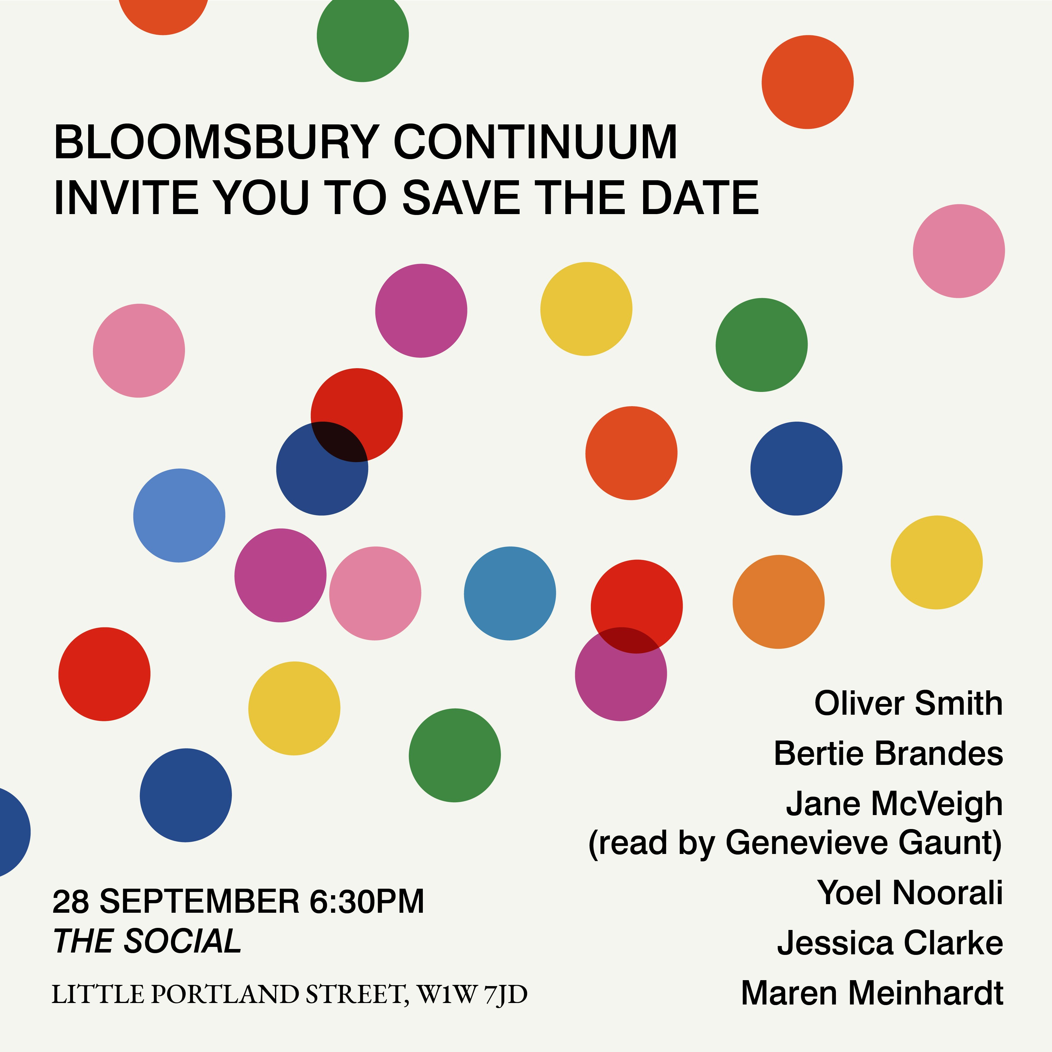 Bloomsbury Continuum Party