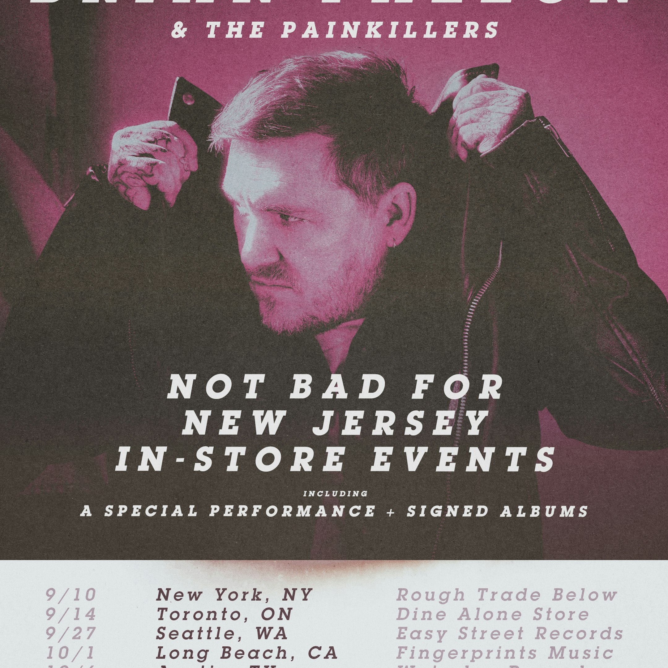 Brian Fallon "Not Bad for New Jersey" In-Store Performance & Signing