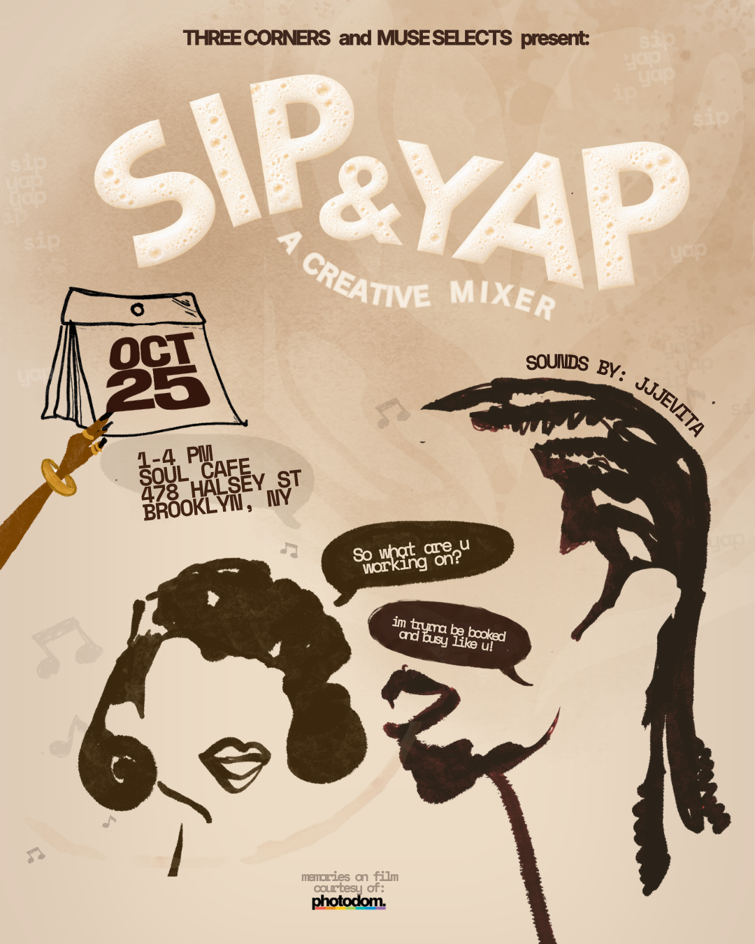 Sip & Yap: A Creative Mixer presented by Three Corners & Muse Selects