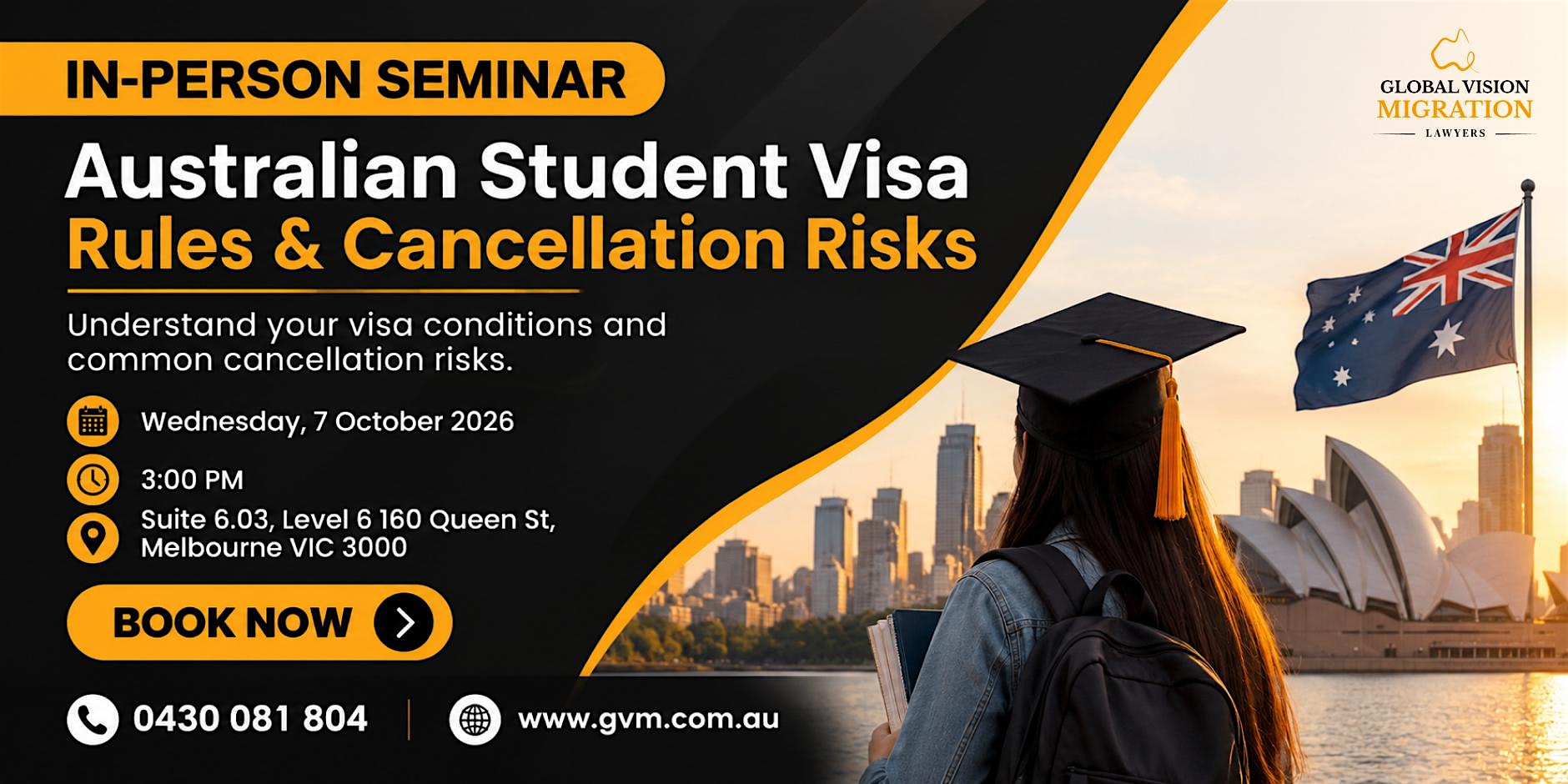 Australian Student Visa Rules & Cancellation Risks