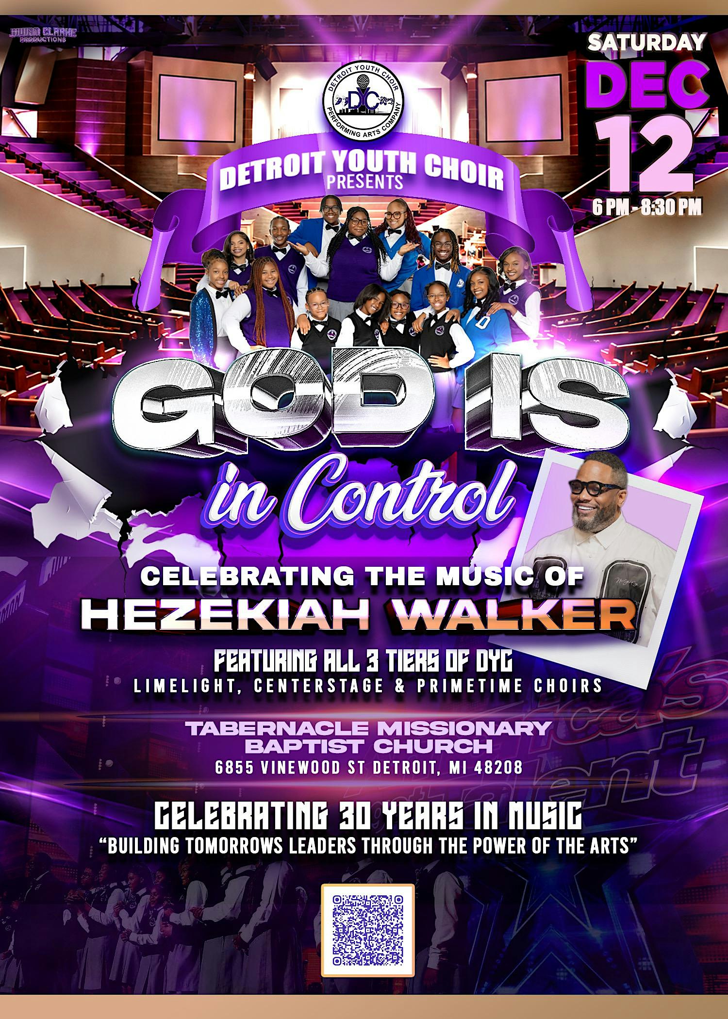 DYC presents.. "God is in Control" Celebrating the music of Hezekiah Walker