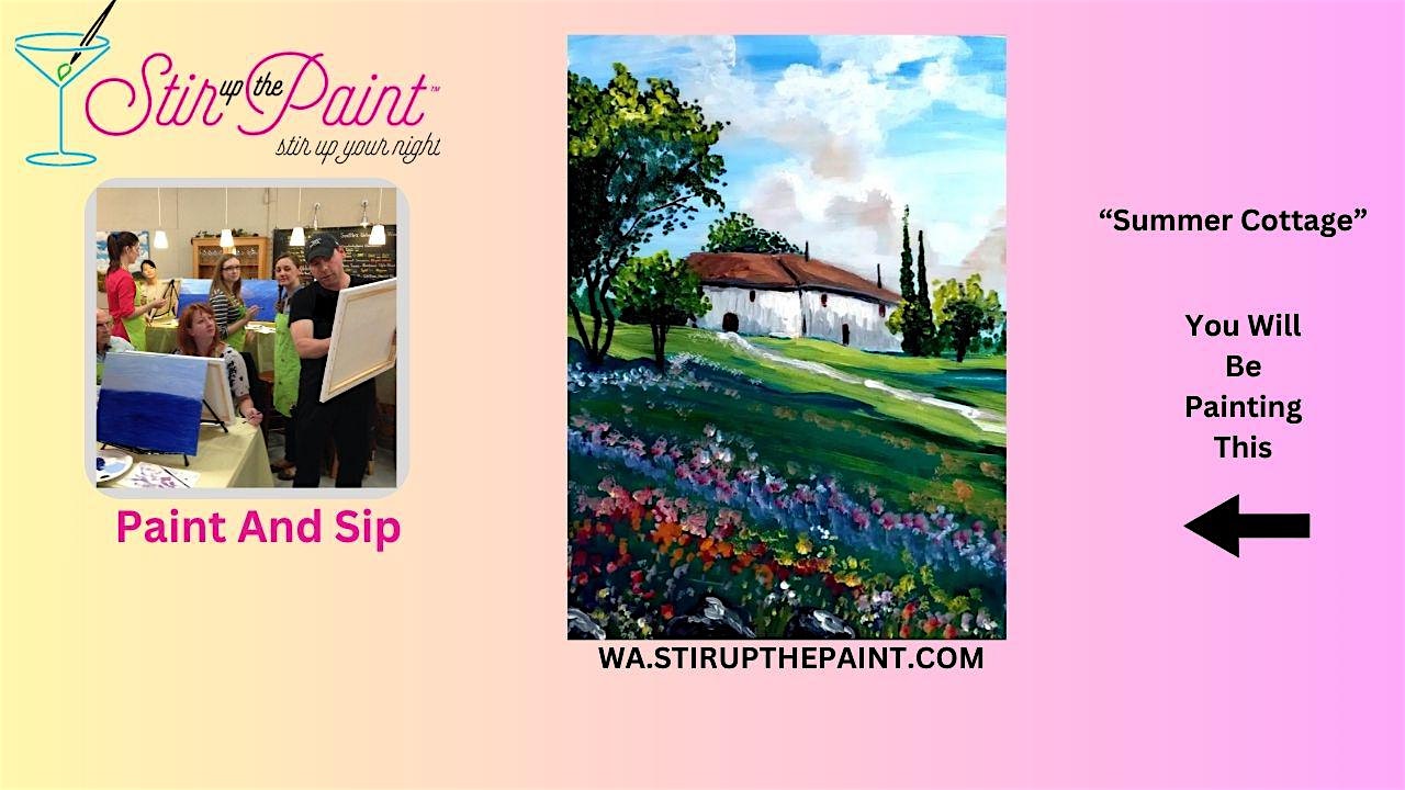 Seattle Paint and Sip, Paint Party, Paint Night  With Stir Up The Paint