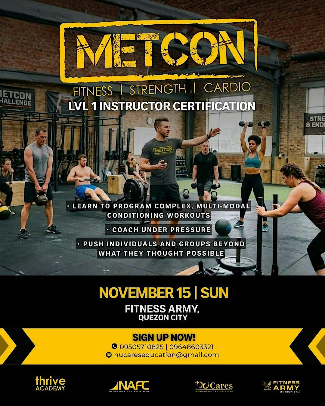 METCON Instructor Certification Course