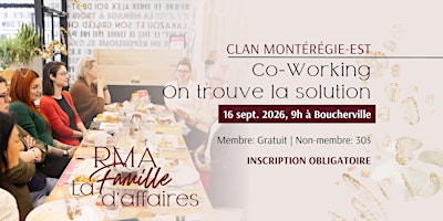 Co-Working - On trouve la solution - Clan Montérégie Est