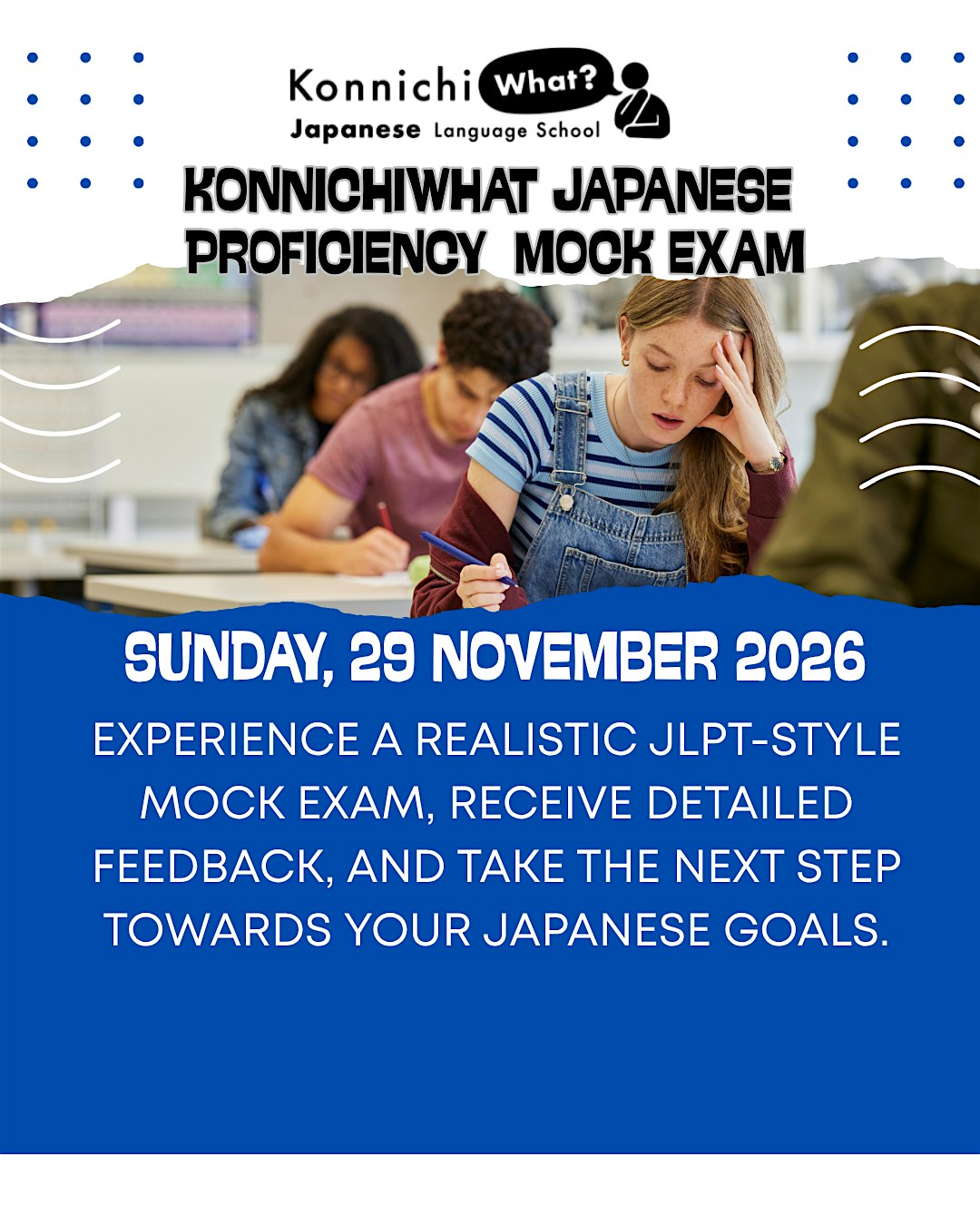 KonnichiWhat Japanese Proficiency Mock Exam 2026 N3