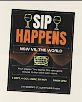 Sip Happens: NSW vs. the World Wine Tasting