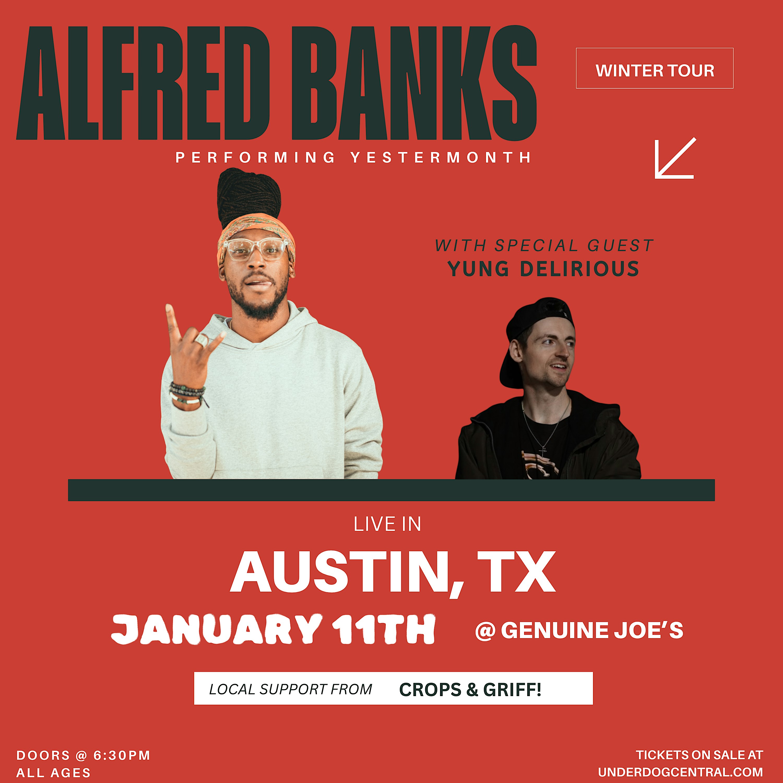 Alfred Banks LIVE in Austin, TX w/ Yung Delirious