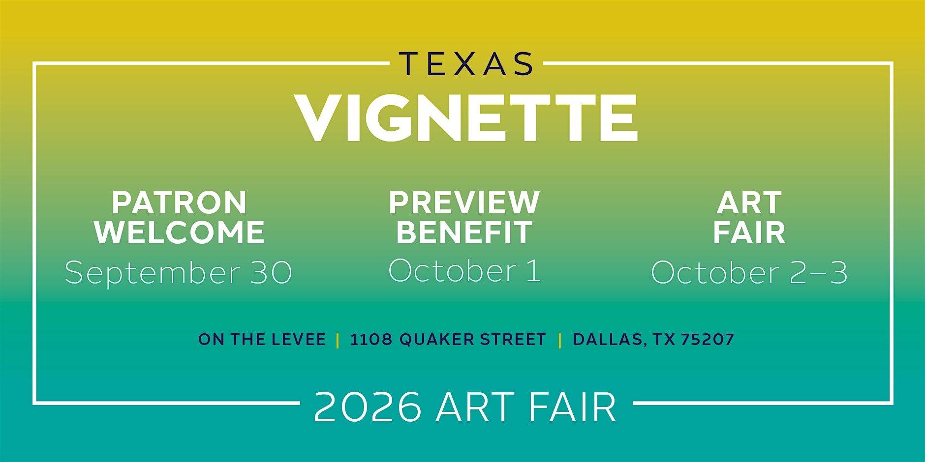 Texas Vignette 2026 Art Fair | Patron Dinner