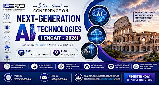 International Conference on Next-Generation AI Technologies (ICNGAIT - 2026