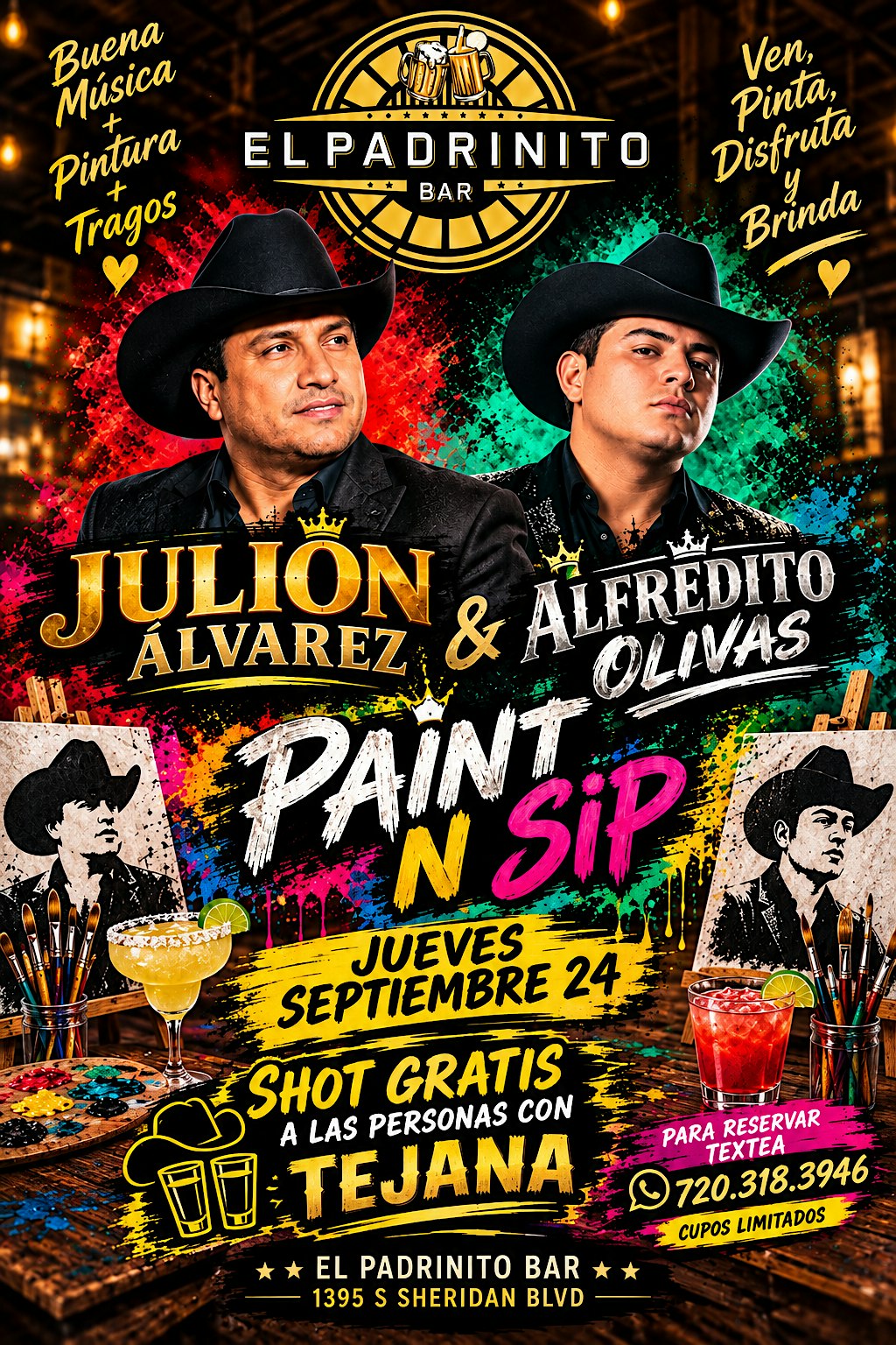 Paint N Sip Julion Alvarez & Alfredito Olivas Edition