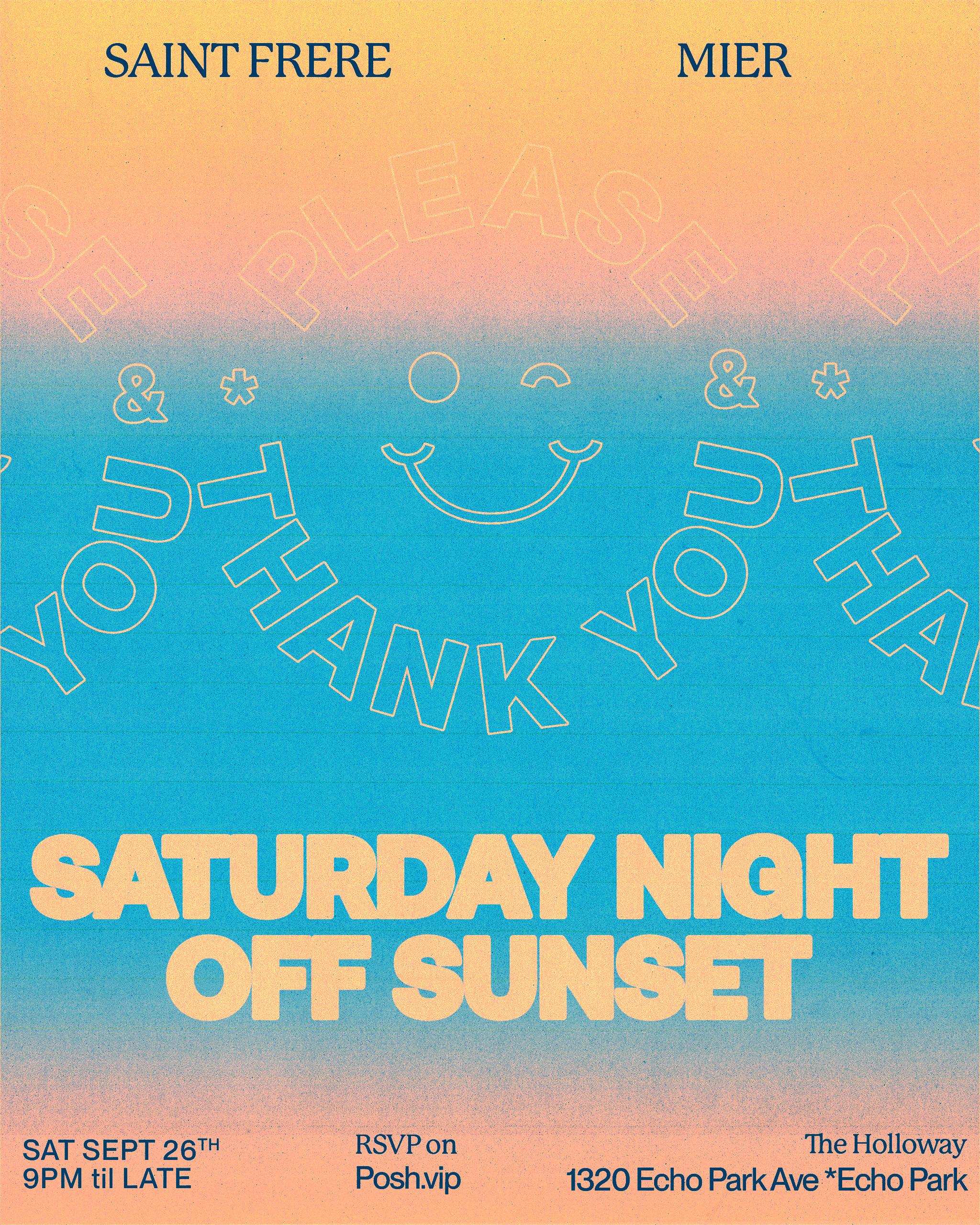 OFF SUNSET - September 26th - Saturday Night in Echo Park