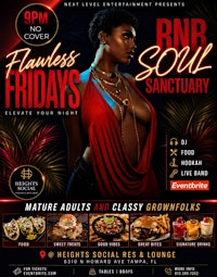 ARE N BEE SOUL SANCTUARY: flawless fridays  VIP TABLE ONLY RSVP