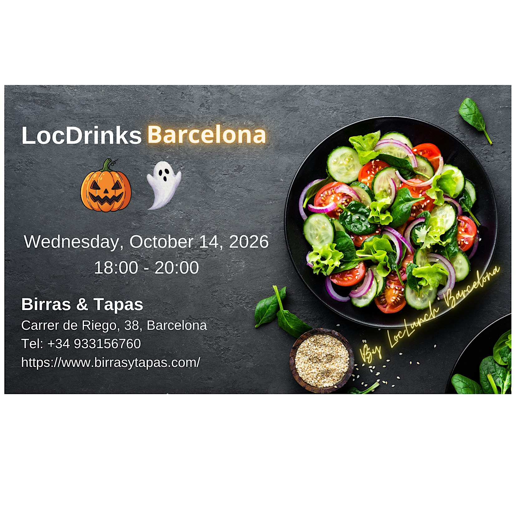 LocDrinks Barcelona - Come 'round for some mid-October drinks and tapas!