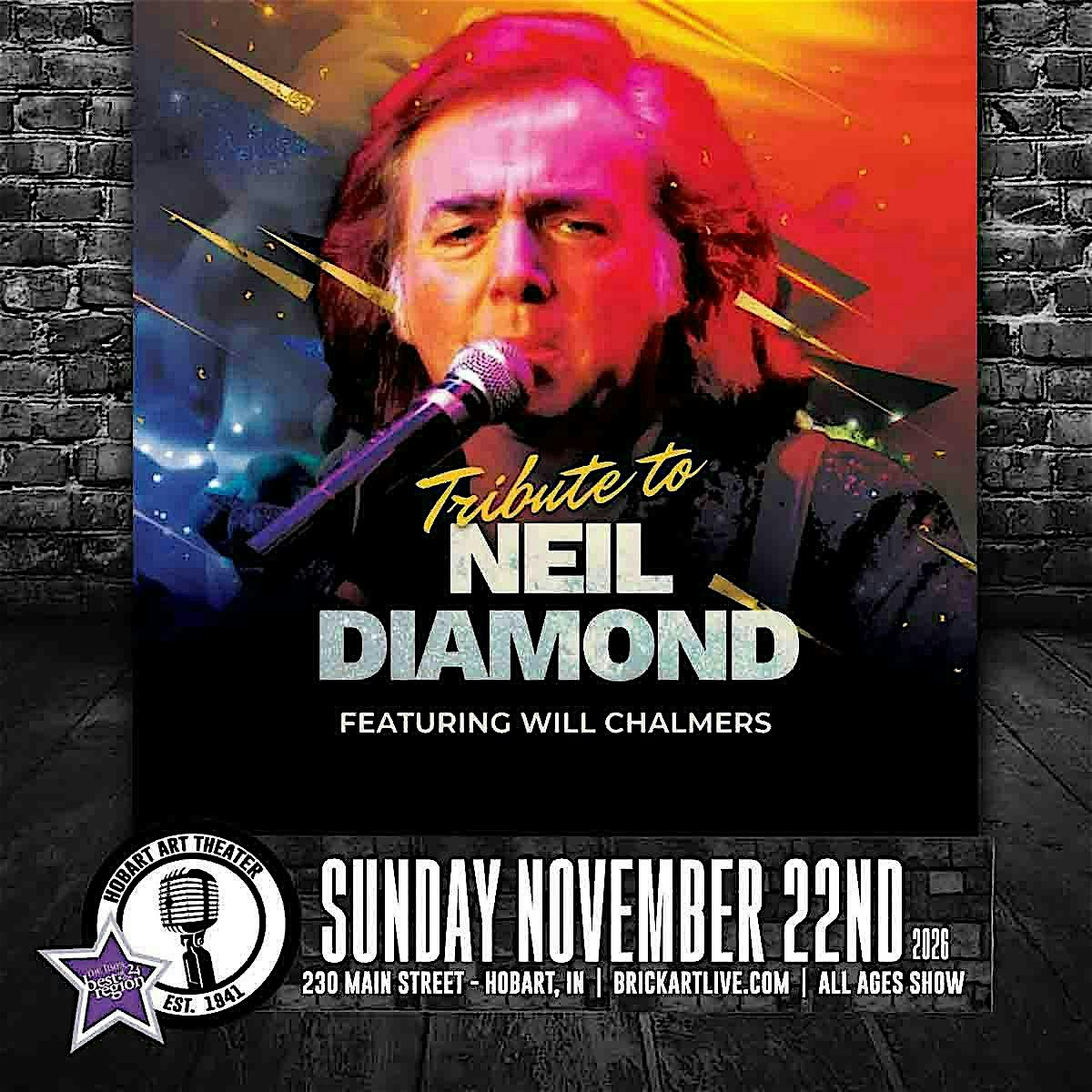 Neil Diamond Tribute: Will Chalmers