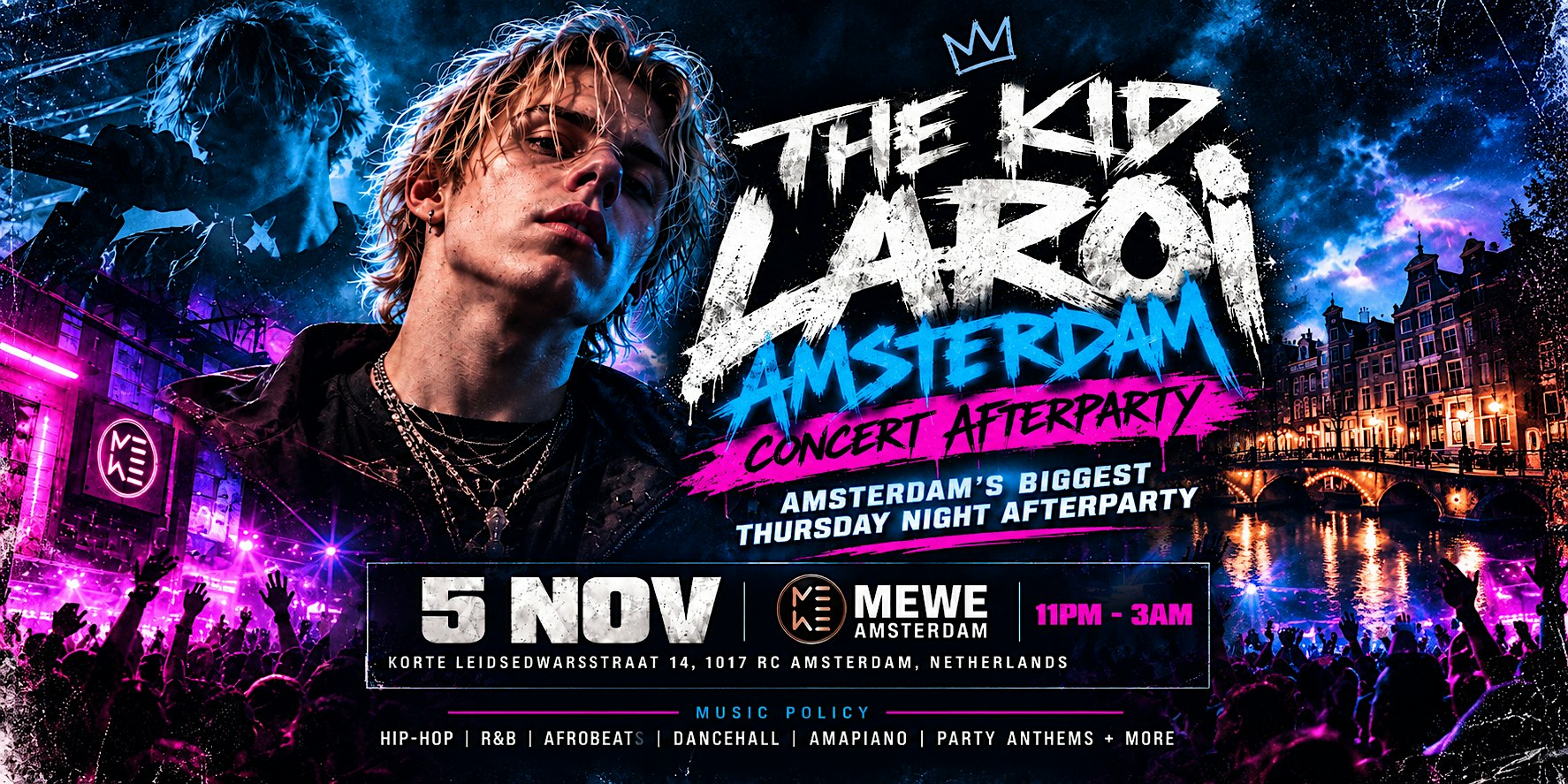 THE KID LAROI AMSTERDAM – CONCERT AFTERPARTY