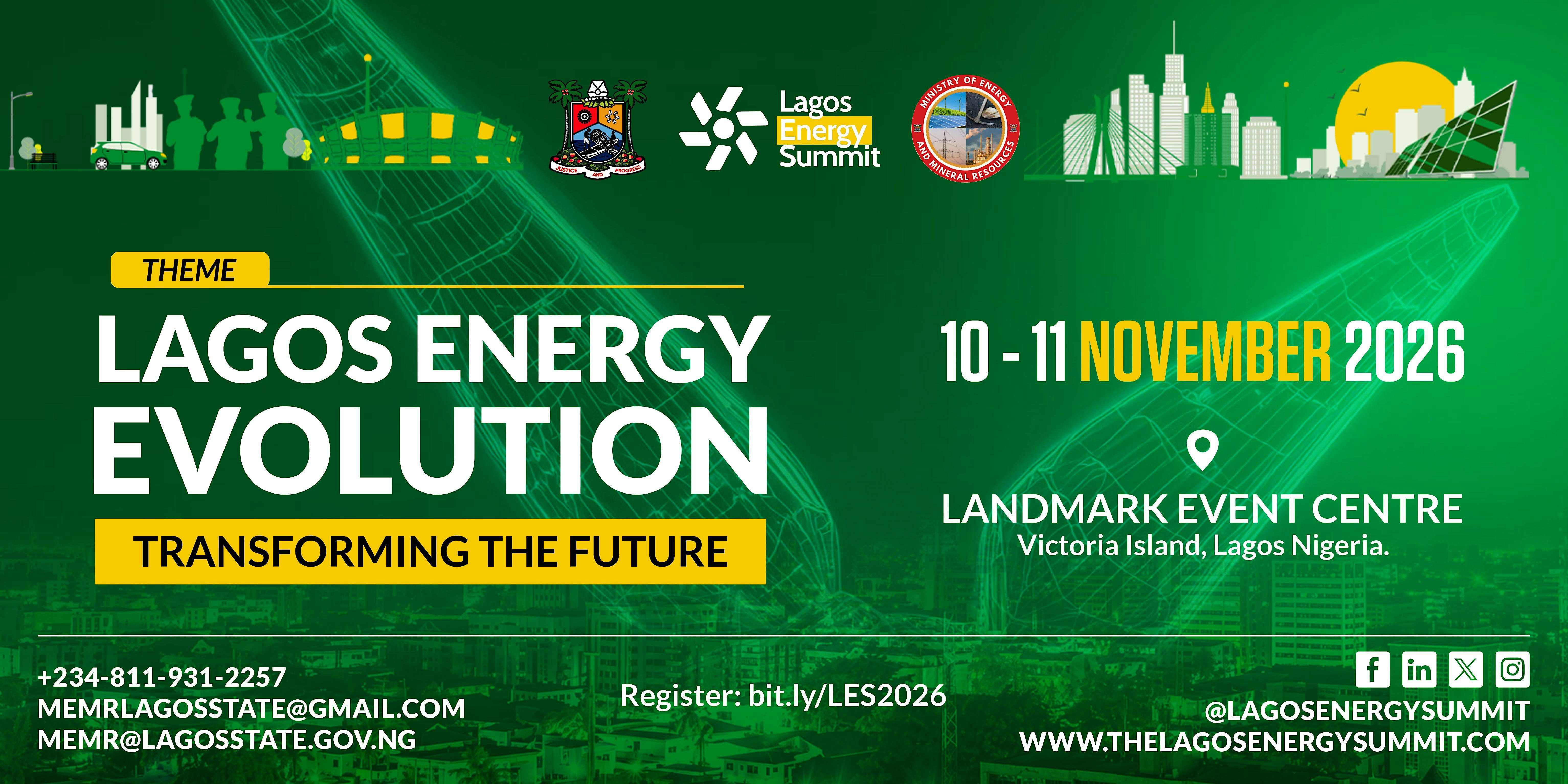 Lagos Energy Summit 2026: Lagos Energy Evolution – Transforming the Future