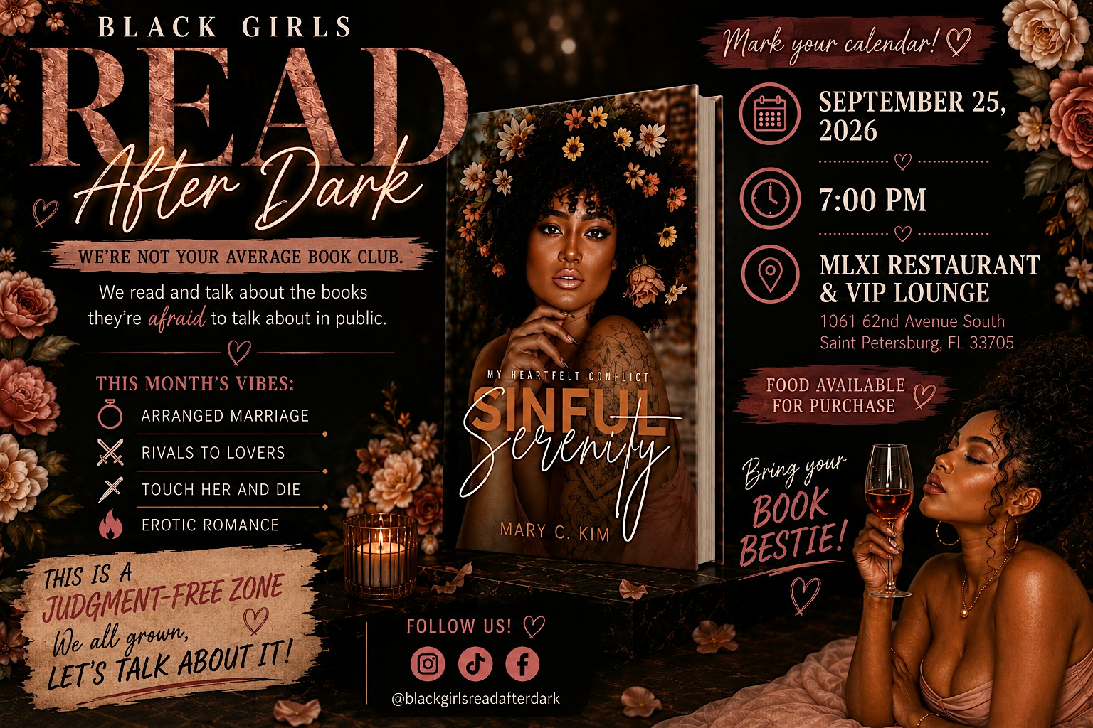Black Girls Read After Dark | September Book Meet Up: Sinful Serenity