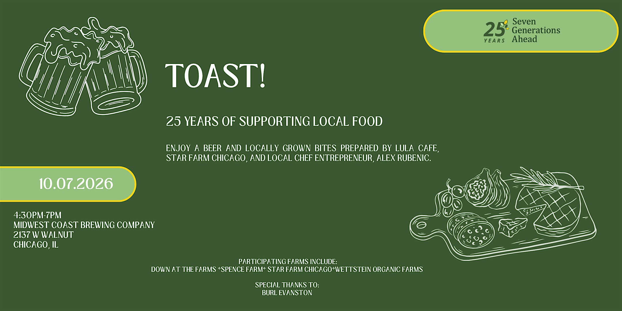 Toast! 25 Years of  Supporting Local Food