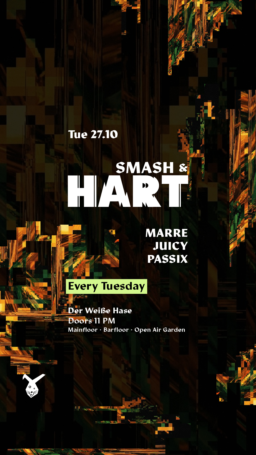 Smash & HART ◢◤ Tuesday Rave [free entry until midnight*]