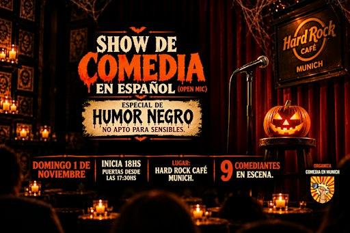 SHOW DE COMEDIA EN ESPAÑOL - ESPECIAL DE HUMOR NEGRO - HALLOWEEN