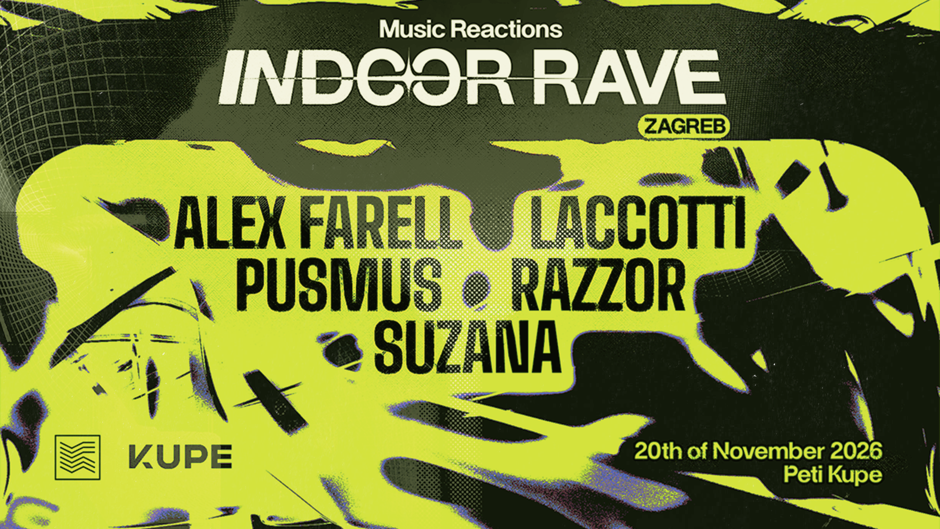 Music Reactions Indoor Rave Zagreb