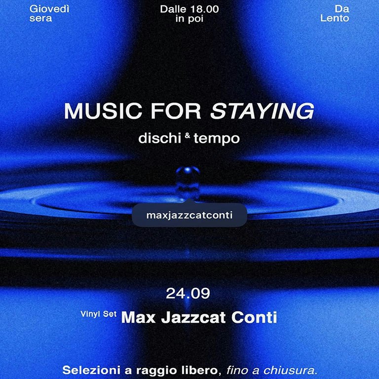Music for Staying - dischi & tempo