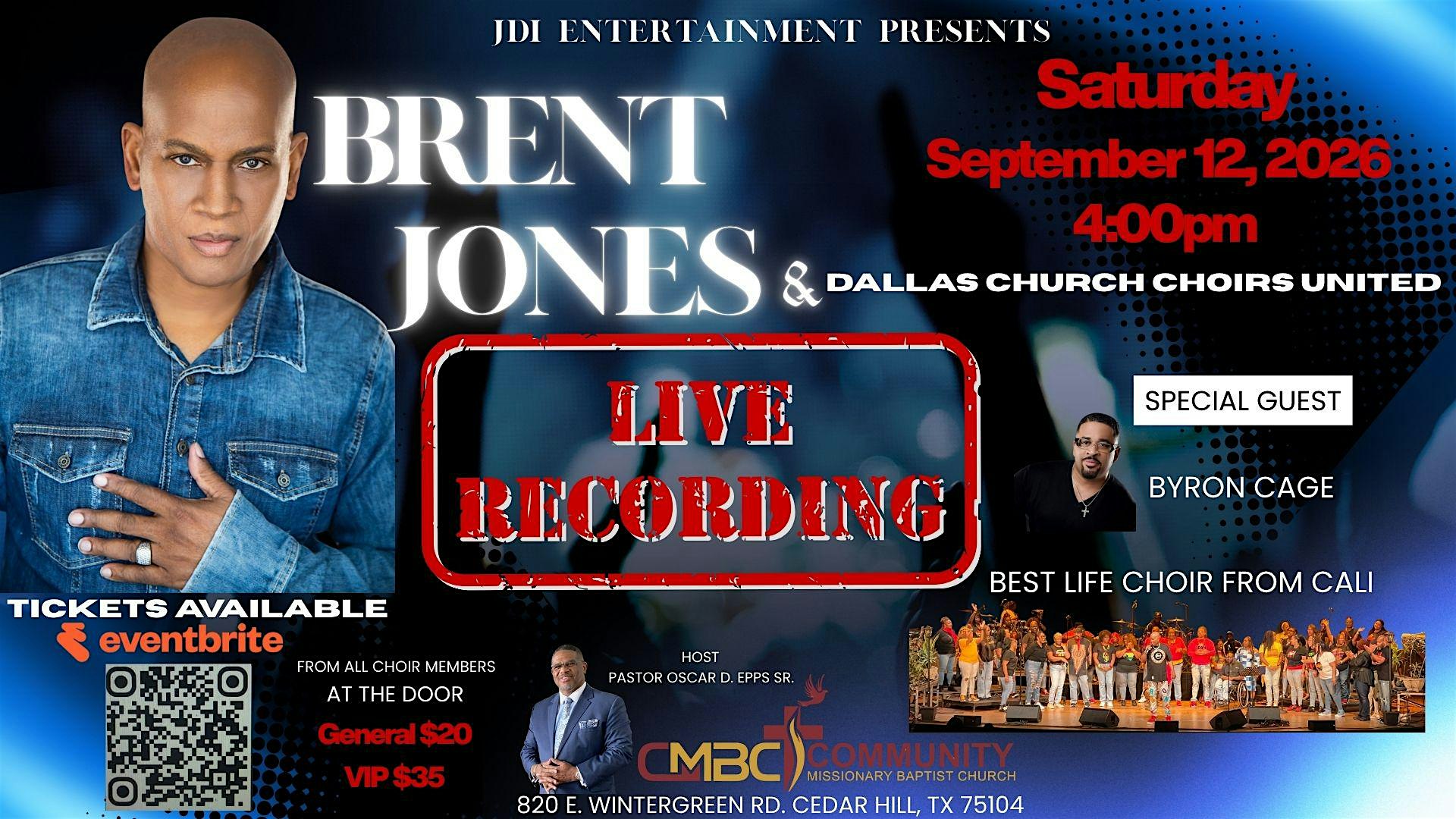 Brent Jones Live Recording Dallas