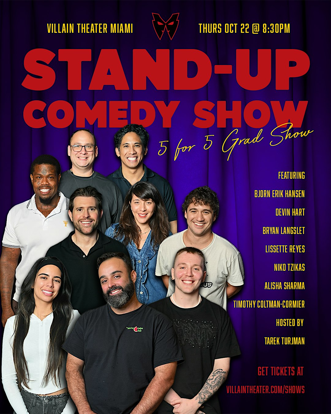 Five for Five Stand-Up Comedy Graduation Showcase