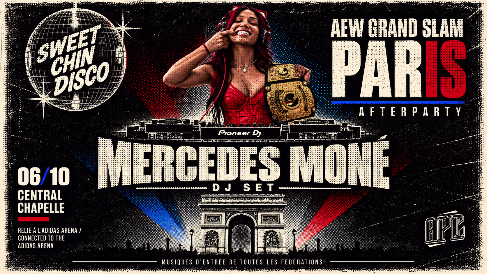 Sweet Chin Disco Aew Grand Slam Afterparty Central Chapelle