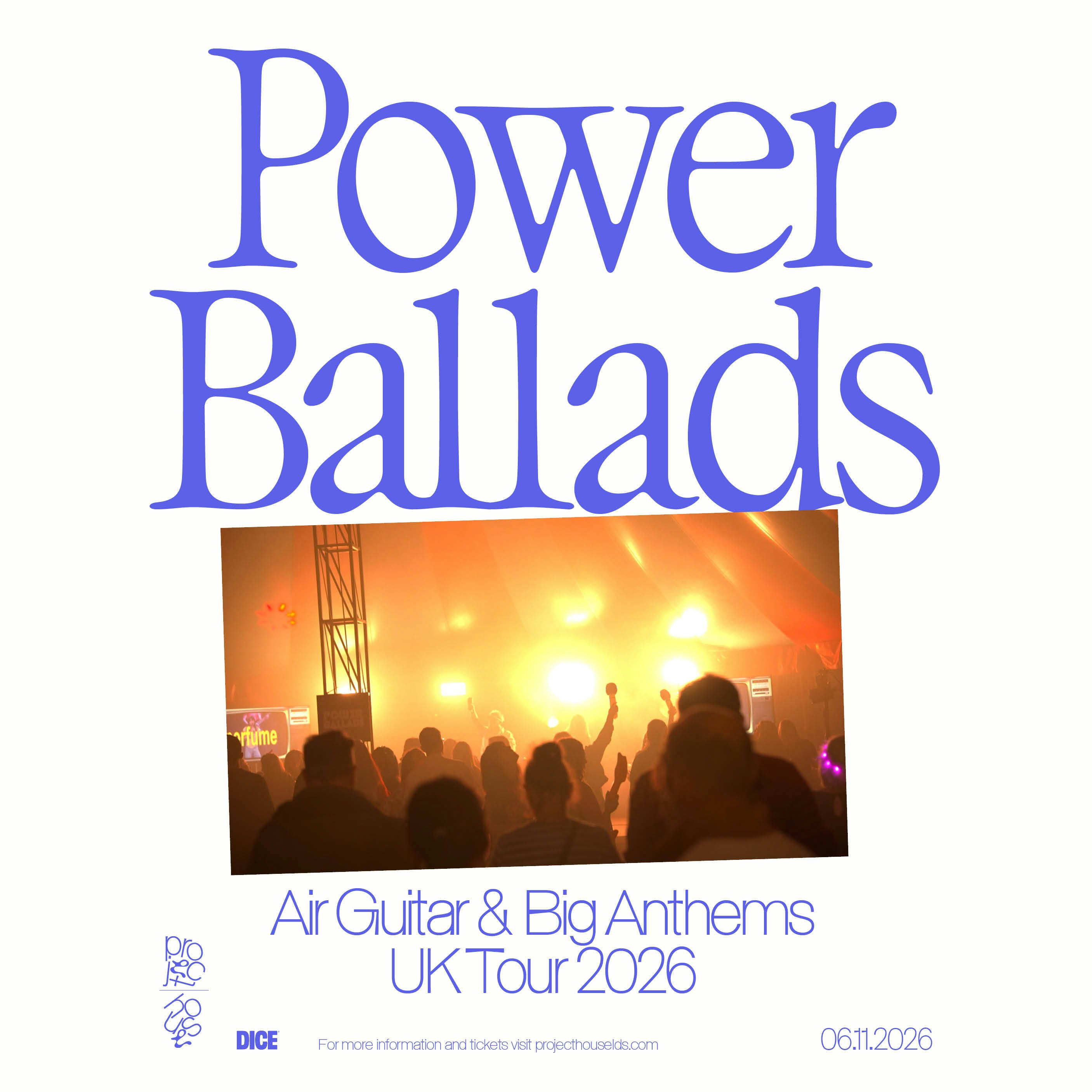 Power Ballads - Air Guitar & Big Anthems UK Tour 2026