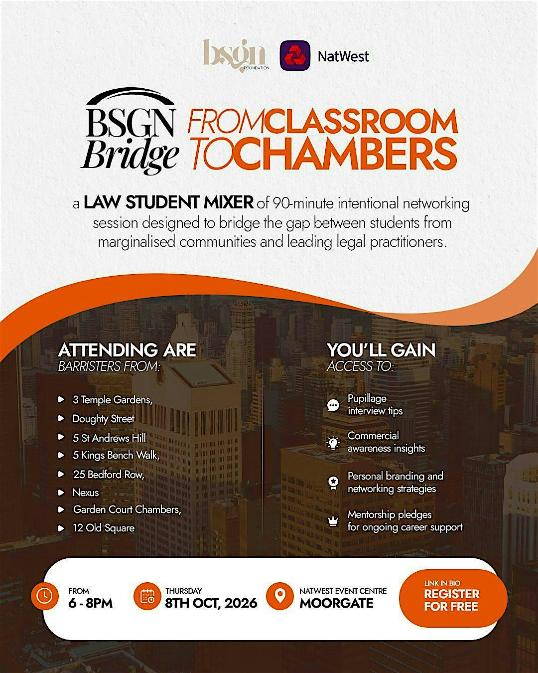 BSGN BRIDGE: FROM CLASSROOM TO CHAMBERS