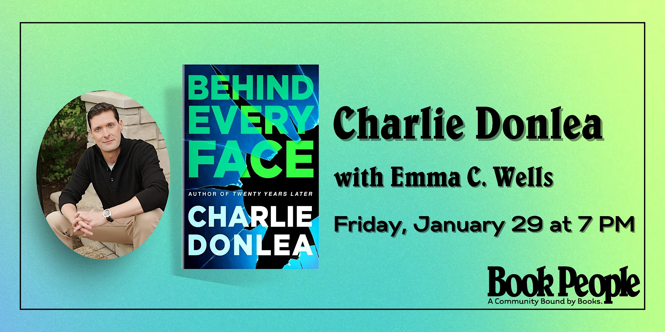 BookPeople Presents: Charlie Donlea - Behind Every Face
