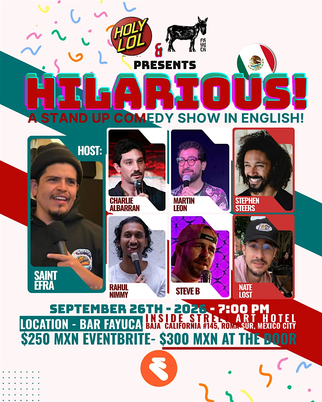 HILARIOUS!  A Stand Up Comedy Show in English