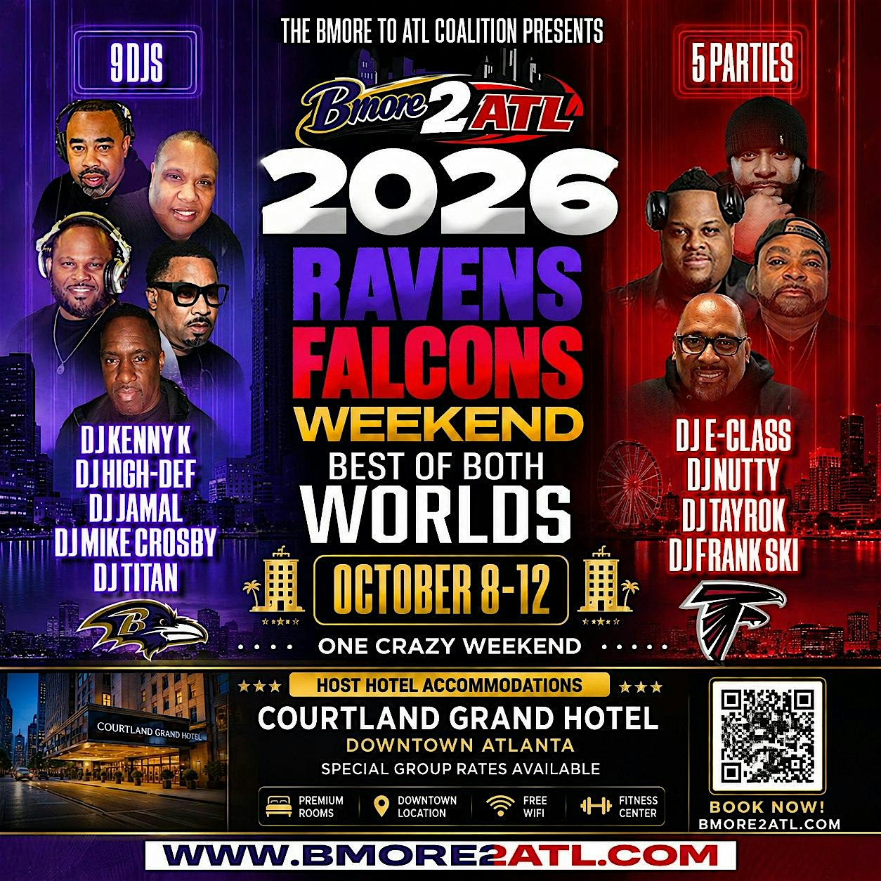 Bmore 2 Atl 2026 Ravens Falcons Weekend