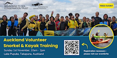 Auckland Volunteer Snorkel Guide & Safety Kayak Training