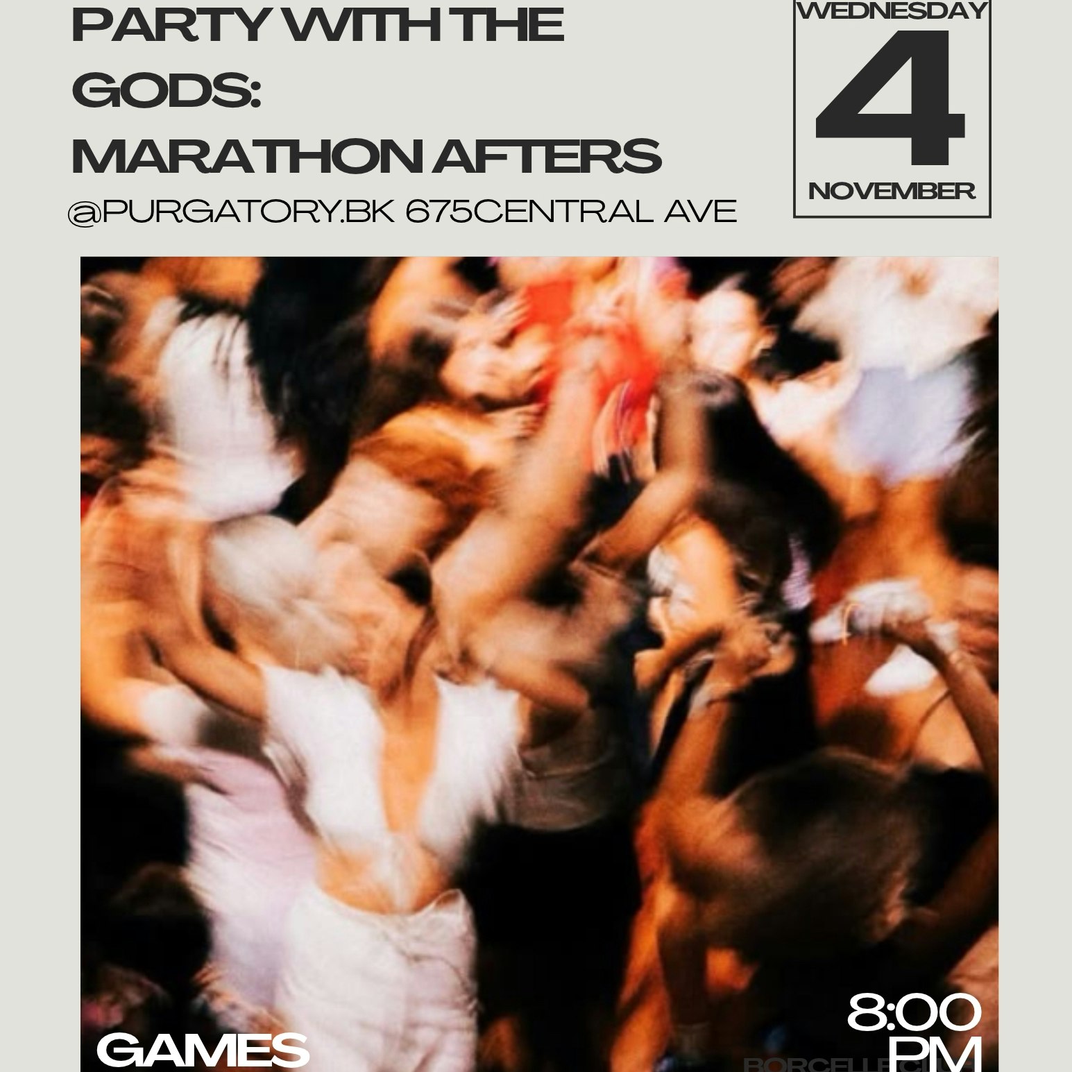DOWNSTAIRS: Party With the Gods (Marathon Afters)