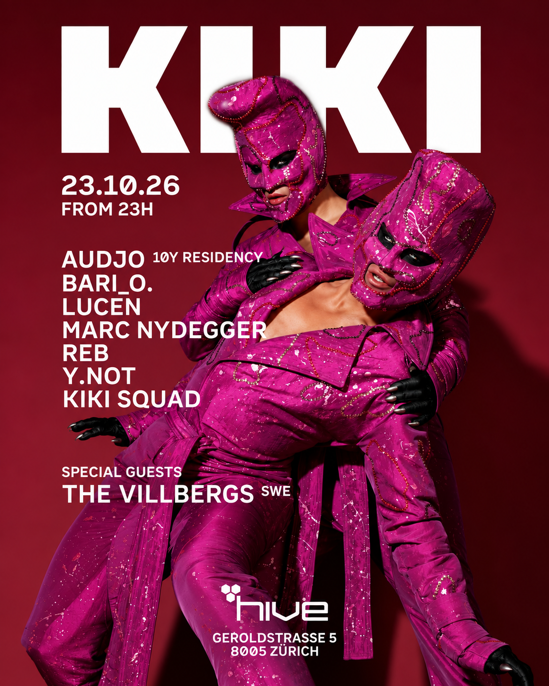 Kiki at Hive with The Villbergs