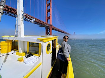Golden Gate Bay Voyage on Historic Yellow Boat