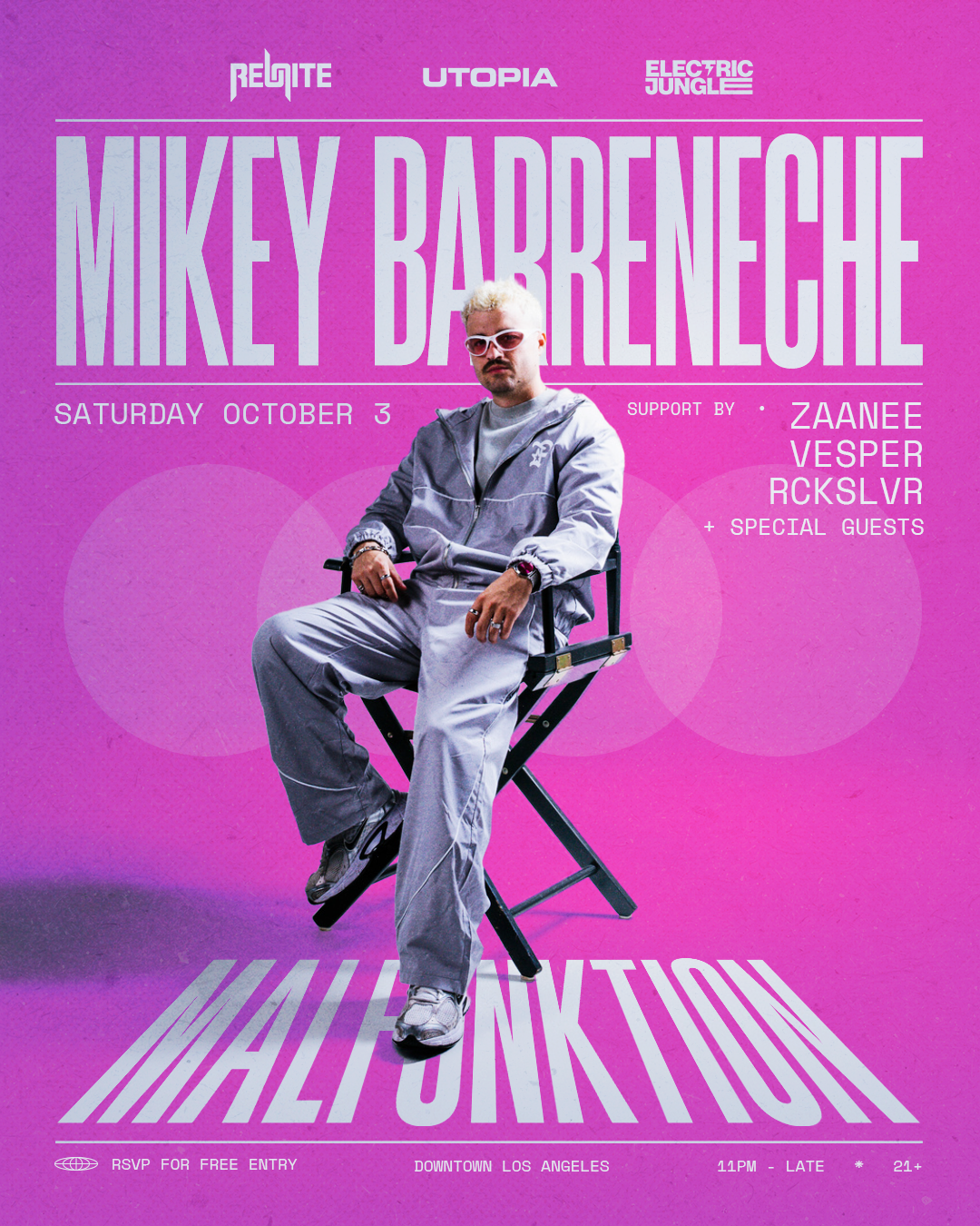 Utopia x REUNITE present: MIKEY BARRENECHE & FRIENDS