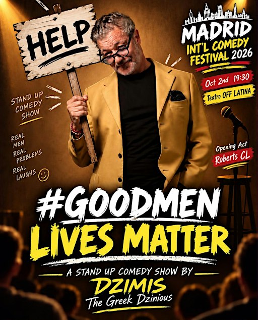 #GoodMen Lives Matter: Dzimis The Greek Dzinious | Madrid Int'l Comedy Fest