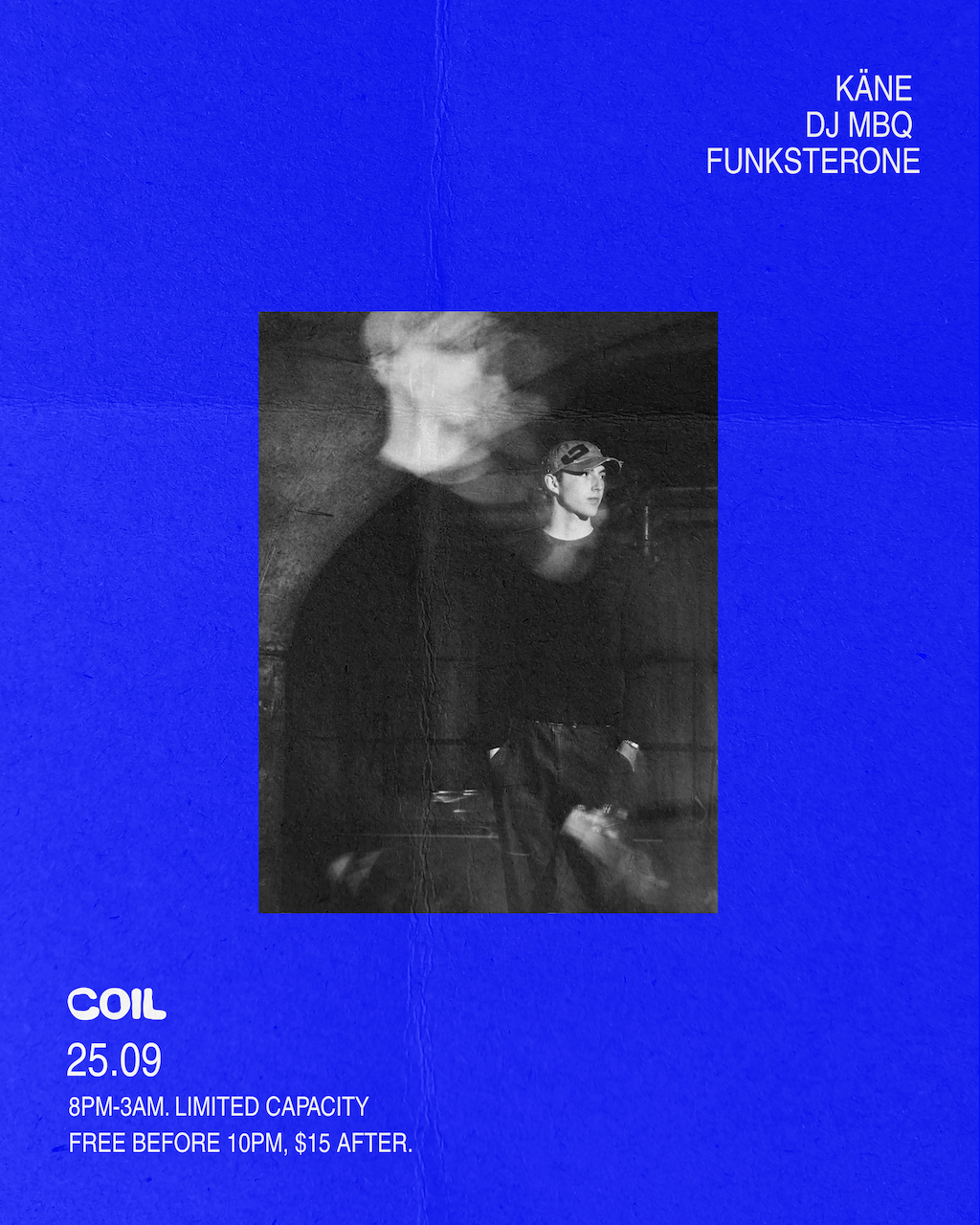 Coil Invites: KÄNE, DJ MBq, FunksterOne