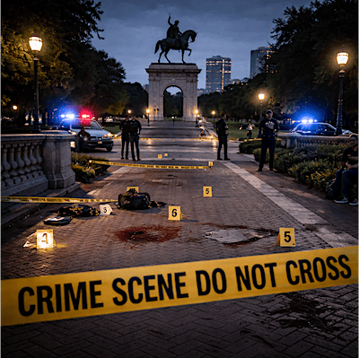 CRIME SCENE - HERMANN PARK -  STREET ESCAPE GAME, Immersive Adventure