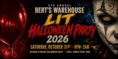 5th Annual Berts Warehouse LIT Halloween Party 2026