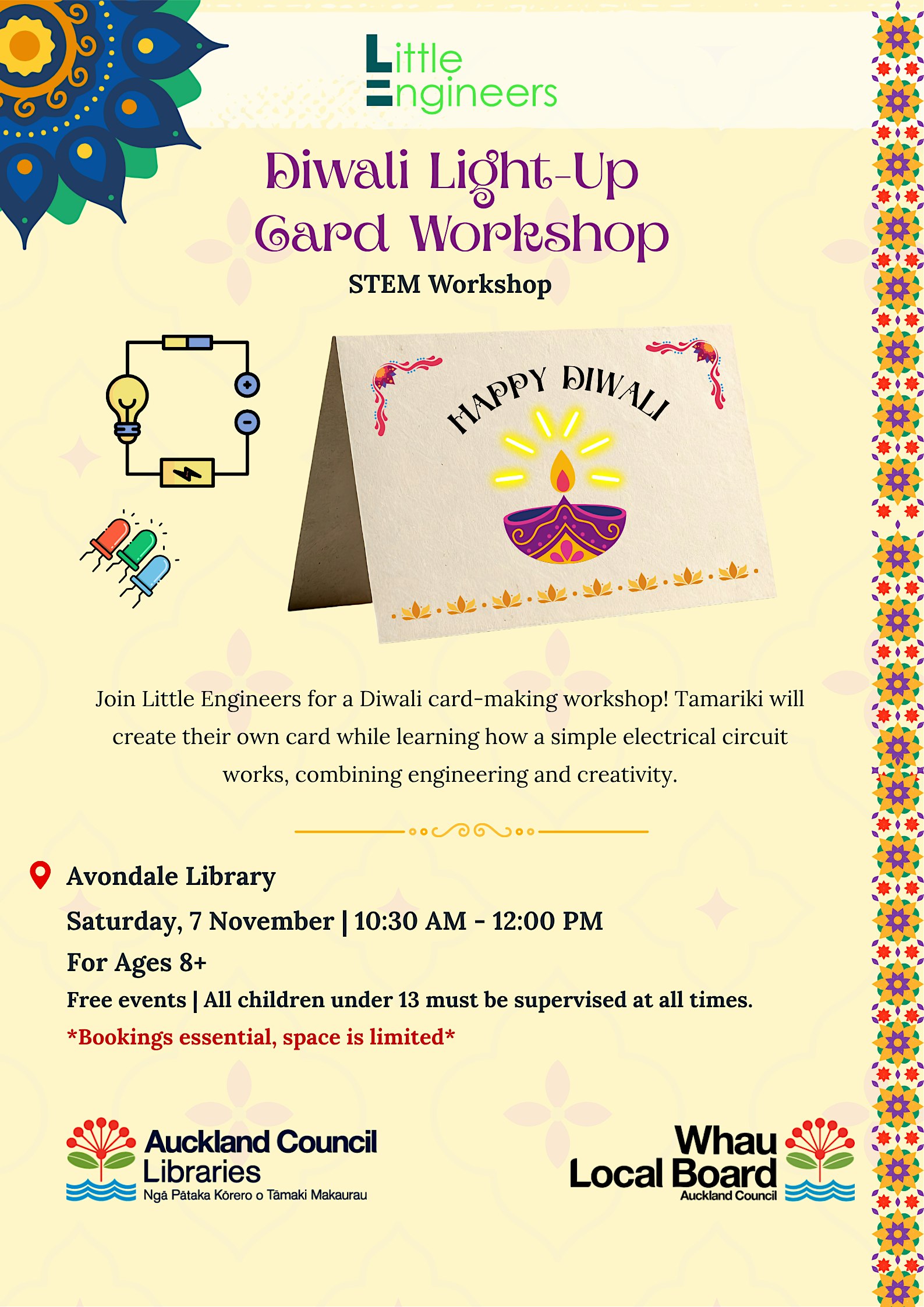 Diwali STEM Card Workshop (Ages 8+)