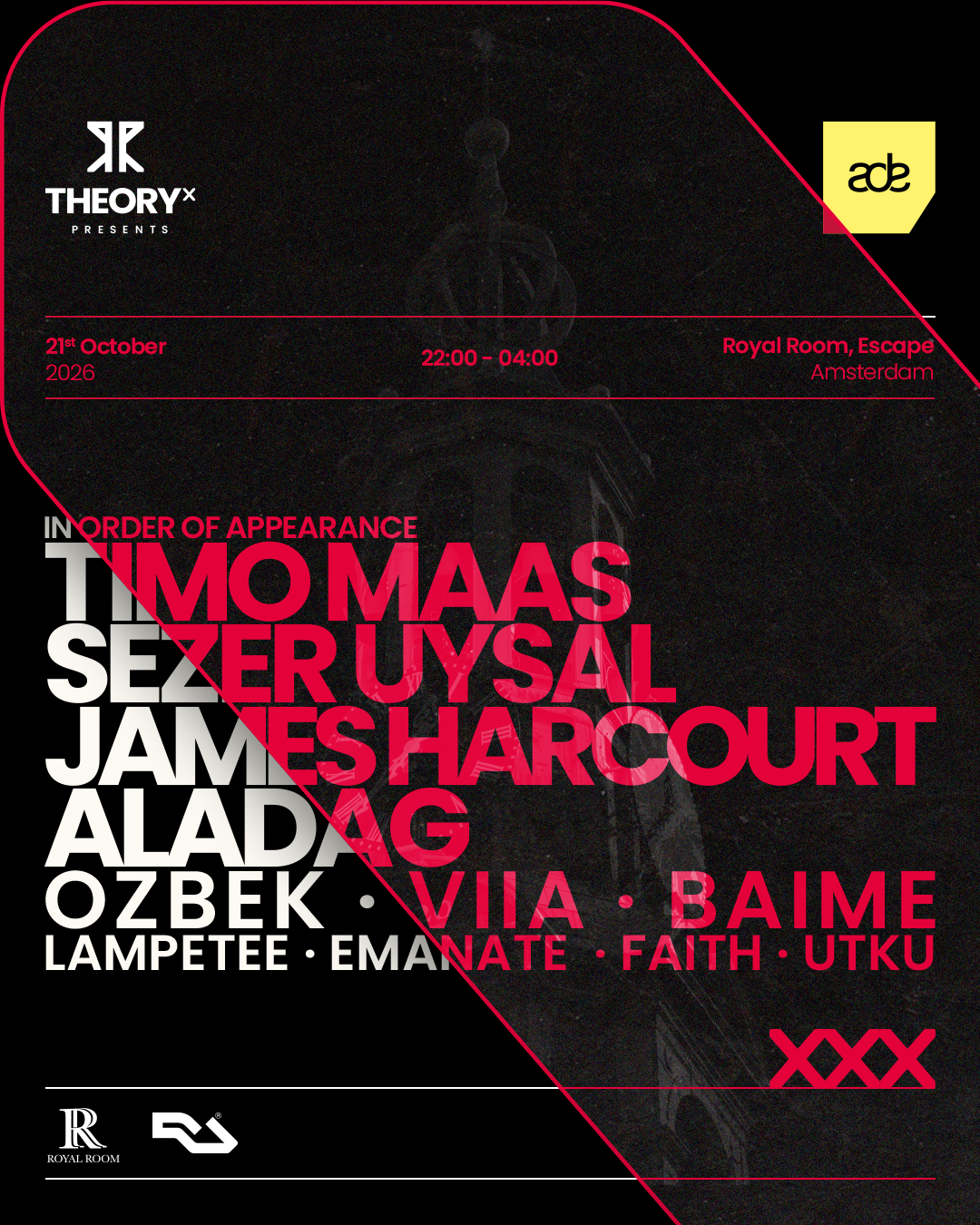 Theory X Showcase - Royal Room , Escape - ADE