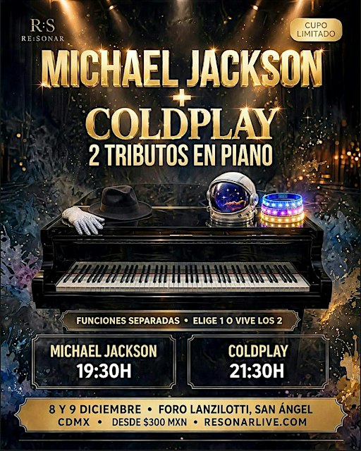 RE:SONAR • MICHAEL J. & COLDPLAY en PIANO [CDMX]