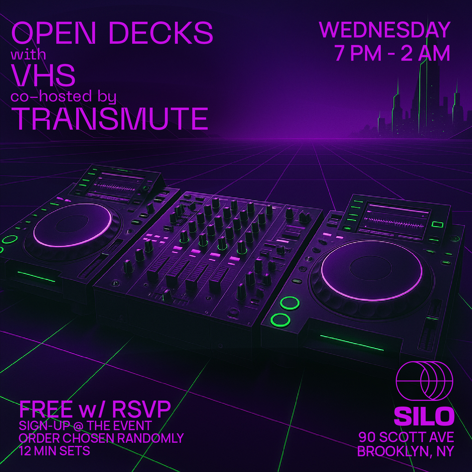 Open Decks with VHS & Transmute