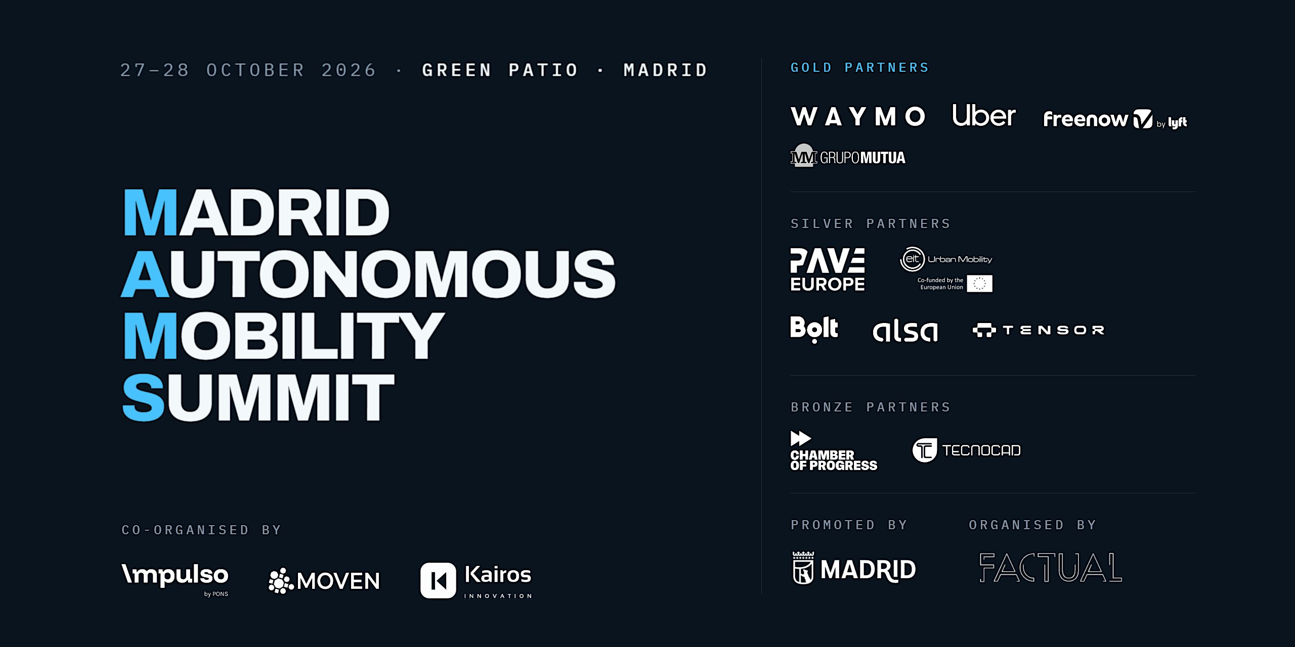 Madrid Autonomous Mobility Summit 2026 (MAMS)