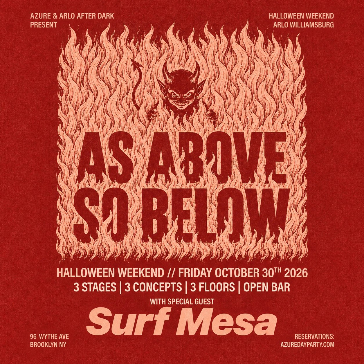 Azure Presents As Above So Below - Halloween Weekend 10/30