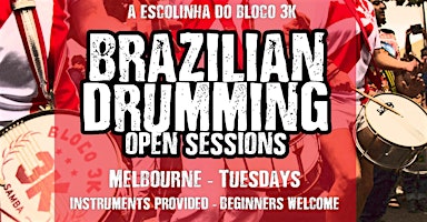 Melbourne Brazilian Samba Dance Classes – Live Drums - First month only $30